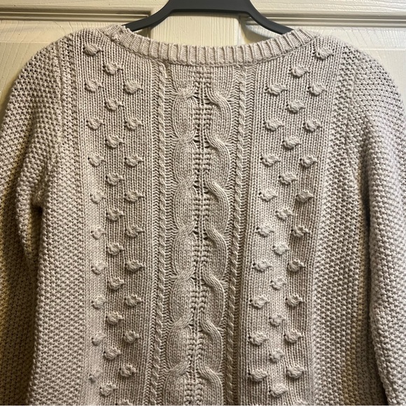 ZARA Women's Gray Knit Pullover Sweater Size M Long Sleeve Casual - Picture 6 of 8